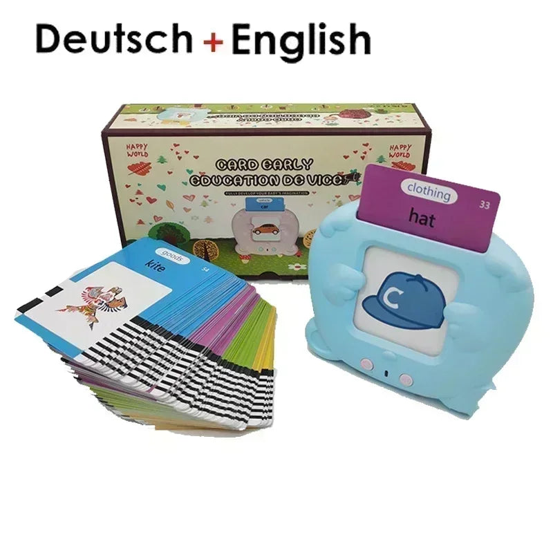 Learning Machine for Kid Talking Flash Cards Kindergarten Kids Language Electronic Audio Book Learnenglish German Spanish French