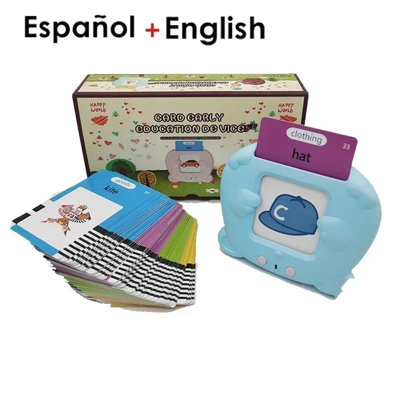 Learning Machine for Kid Talking Flash Cards Kindergarten Kids Language Electronic Audio Book Learnenglish German Spanish French