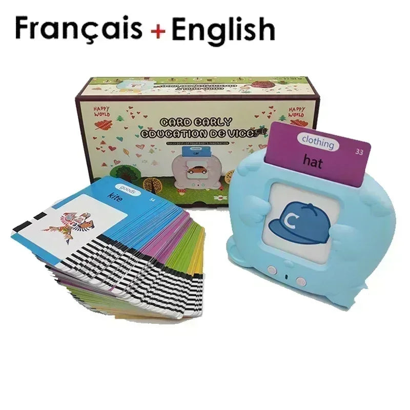 Learning Machine for Kid Talking Flash Cards Kindergarten Kids Language Electronic Audio Book Learnenglish German Spanish French