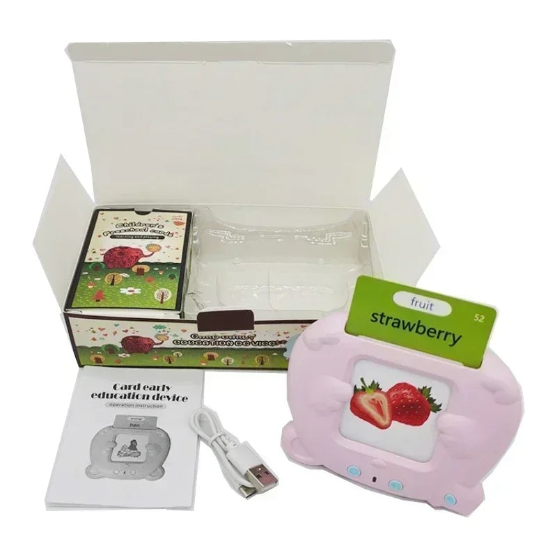 Learning Machine for Kid Talking Flash Cards Kindergarten Kids Language Electronic Audio Book Learnenglish German Spanish French